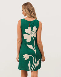 Frankie Dress Green Paper Heart