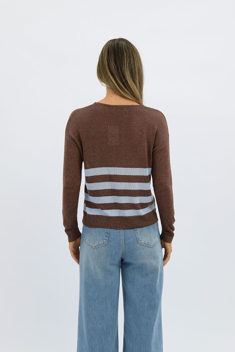 Worthier Stripe Knit Top