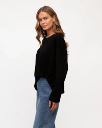 Easy Tuck Tee Long Sleeve Black