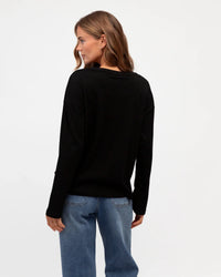 Easy Tuck Tee Long Sleeve Black