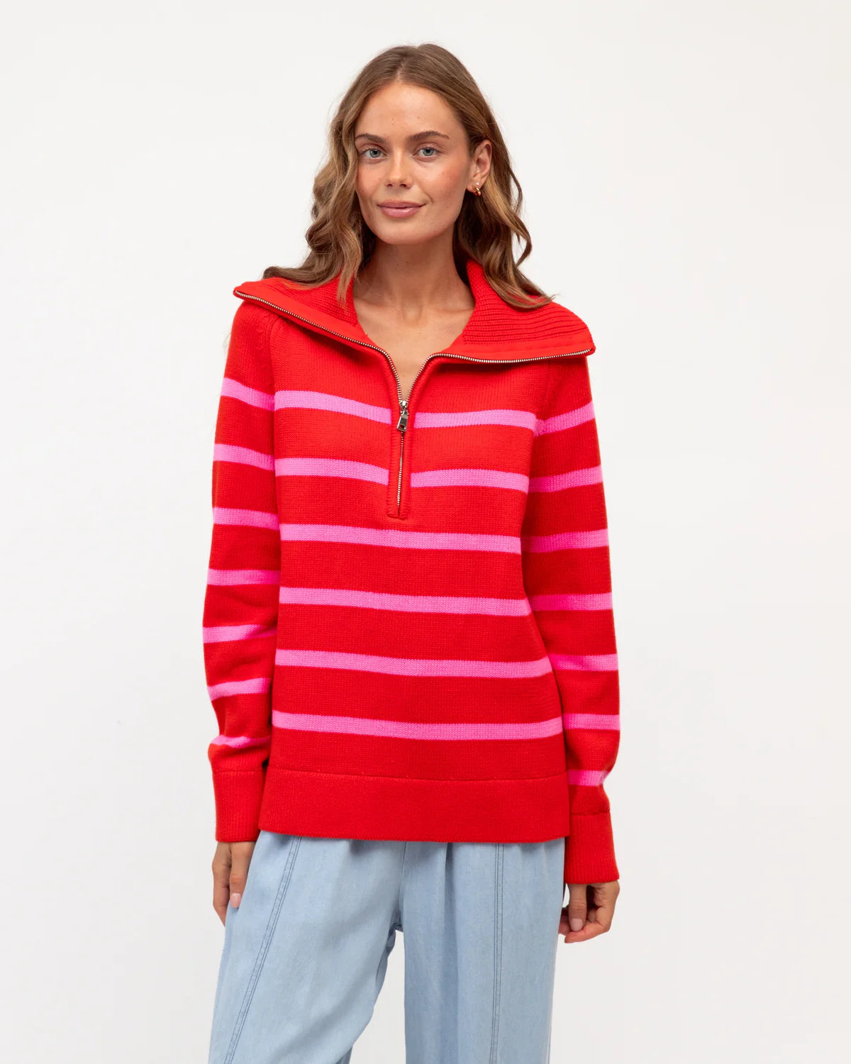 Cotton Stripe Sweater Label of Love