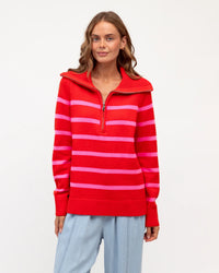 Cotton Stripe Sweater Label of Love
