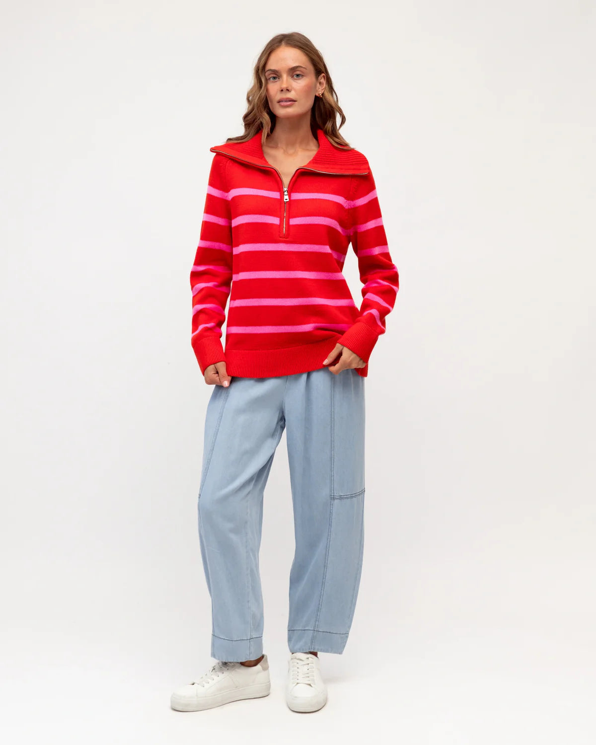 Cotton Stripe Sweater Label of Love
