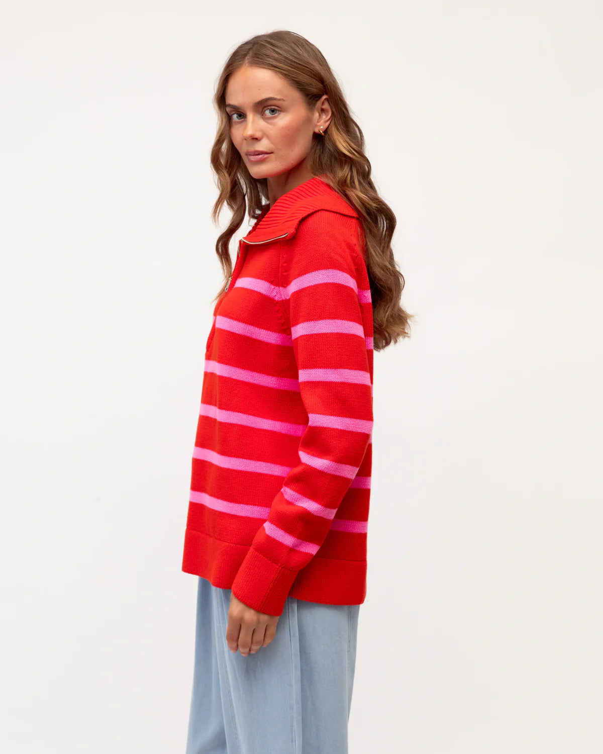 Cotton Stripe Sweater Label of Love