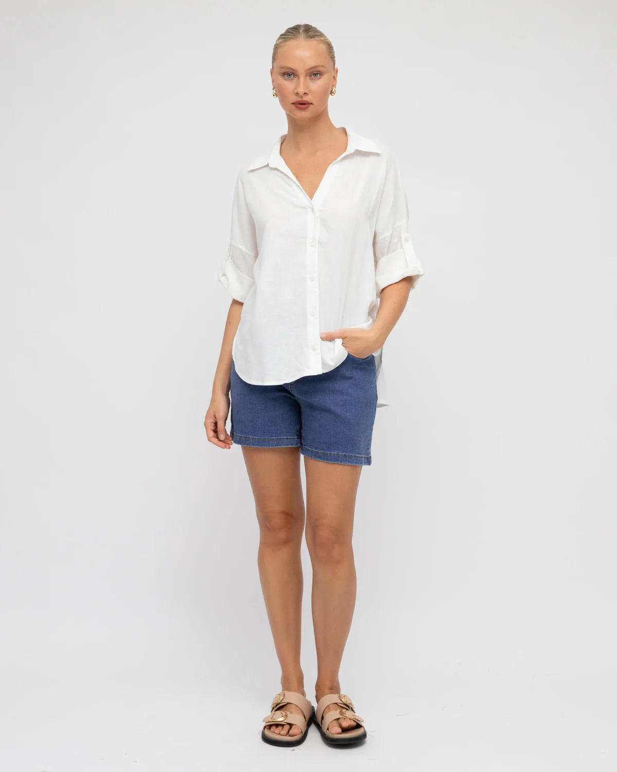 Label of Love RELAXED FIT SHIRT WHITE