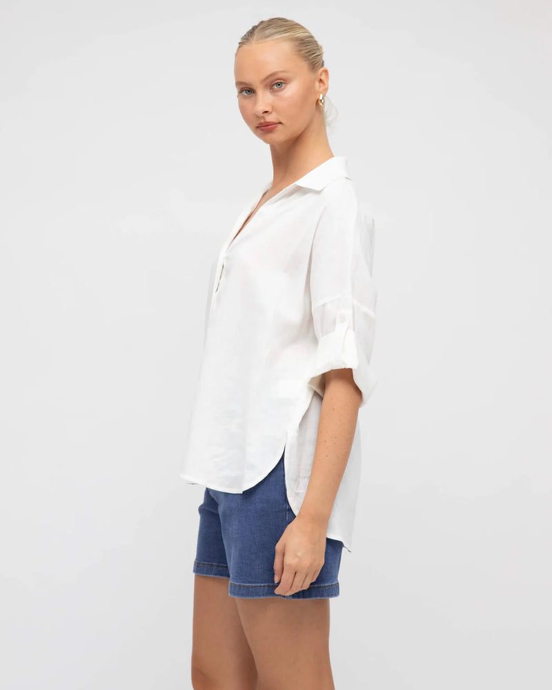 Label of Love RELAXED FIT SHIRT WHITE