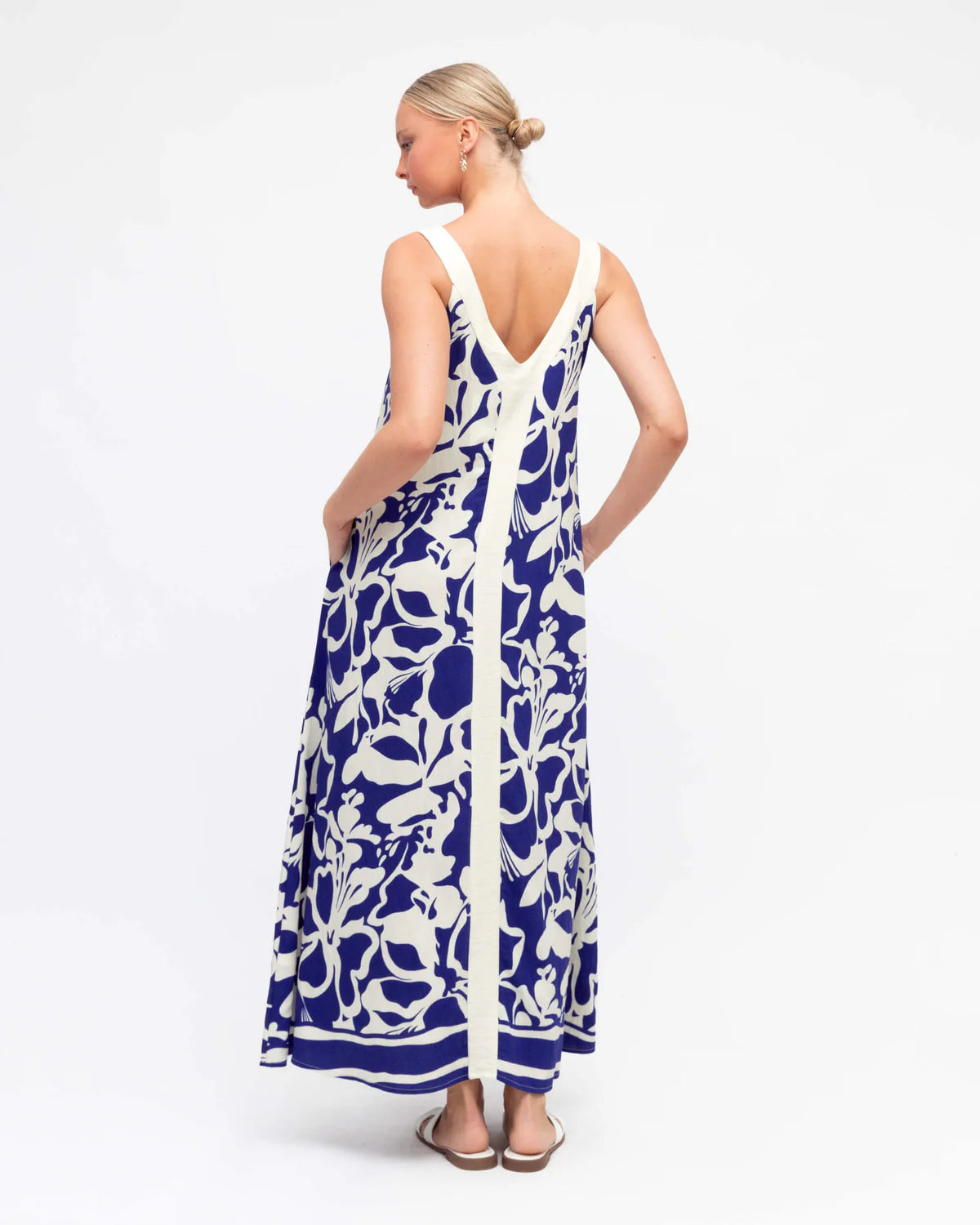 Label of Love WIDTH STRAP MAXI DRESS BLUE