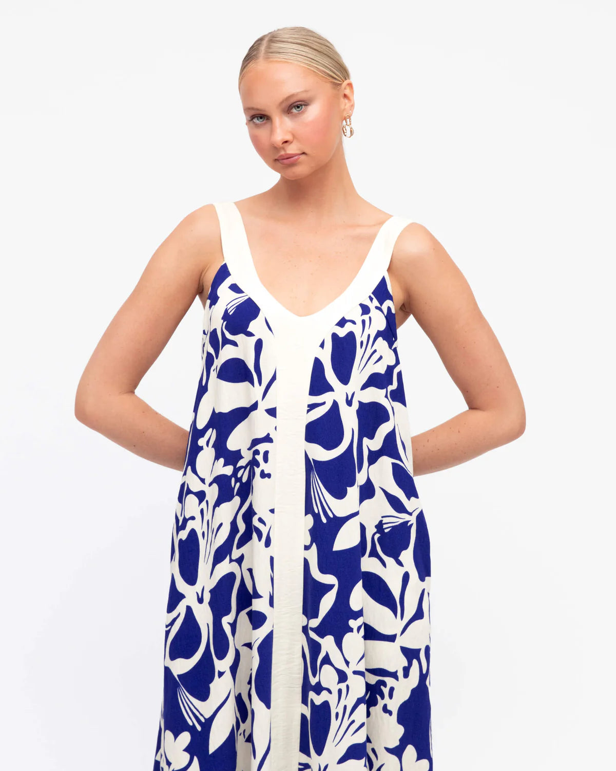 Label of Love WIDTH STRAP MAXI DRESS BLUE