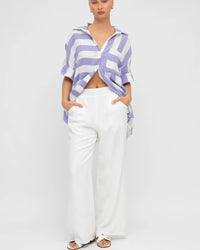 Label of Love RELAXED FIT PANTS WHITE