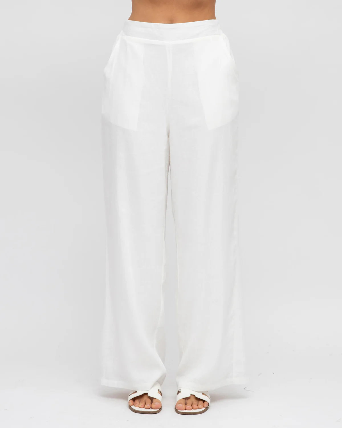 Label of Love RELAXED FIT PANTS WHITE