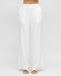 Label of Love RELAXED FIT PANTS WHITE