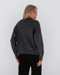 Paper Heart  ZIPPER CARDIGAN GREY