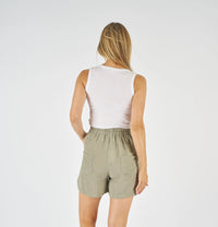 Worthier Linen Shorts Sage