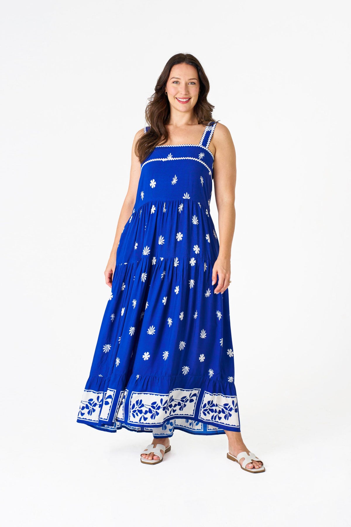 Boho Australia Blue Ric Rac Dress