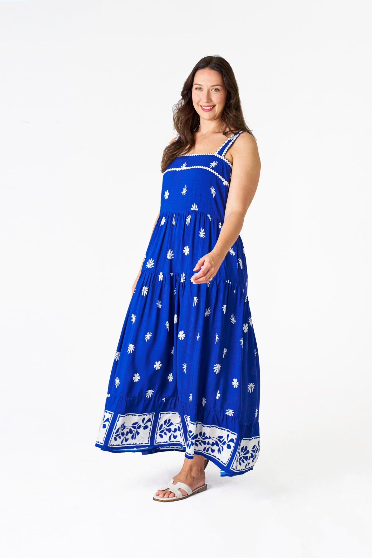 Boho Australia Blue Ric Rac Dress