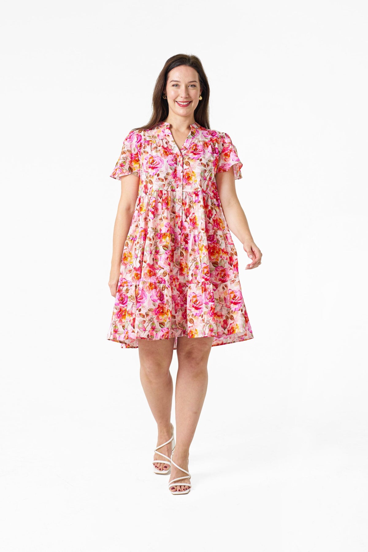 Boho Australia Pink Floral Dress