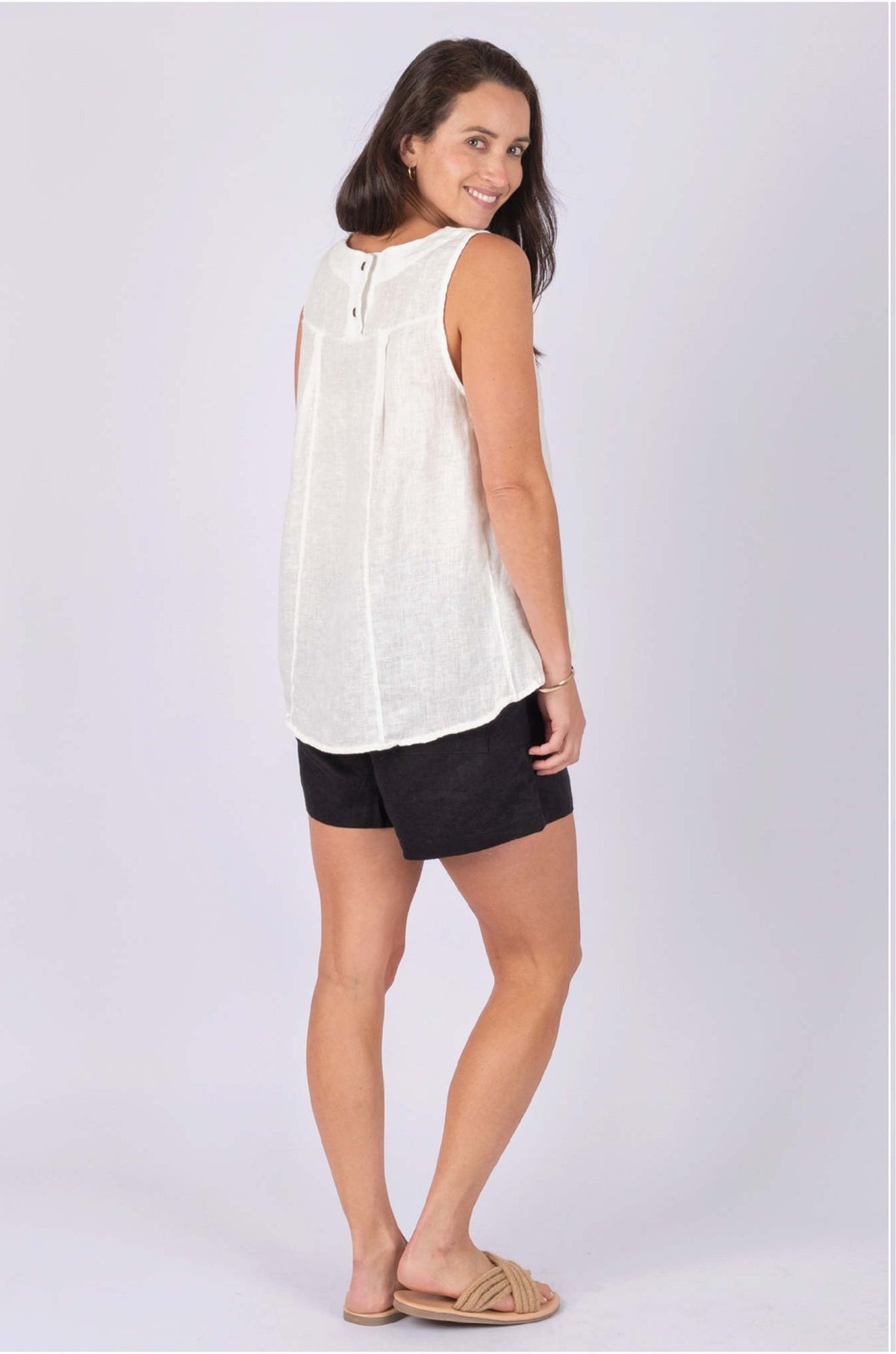 Worthier White Singlet Top