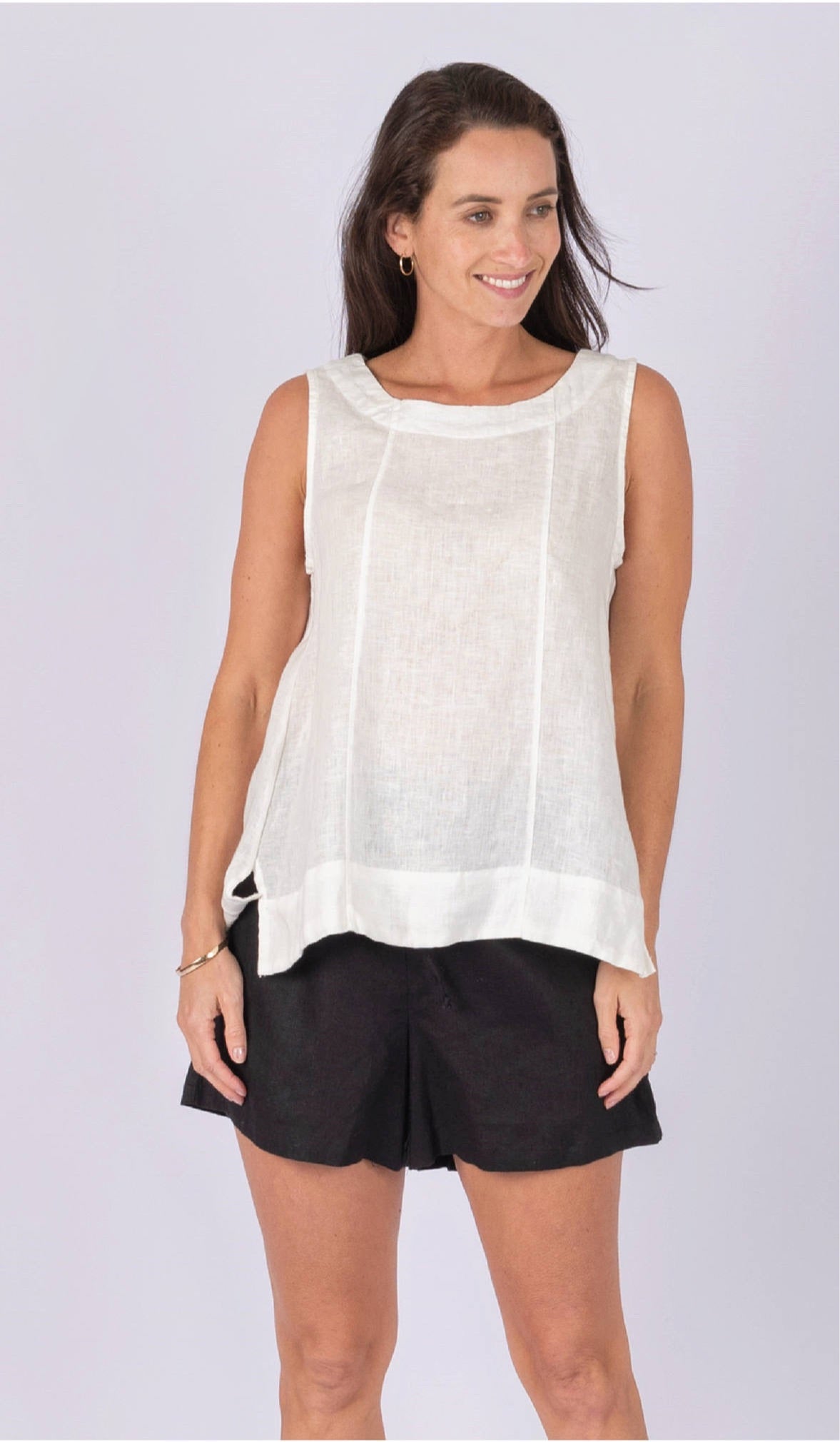 Worthier White Singlet Top